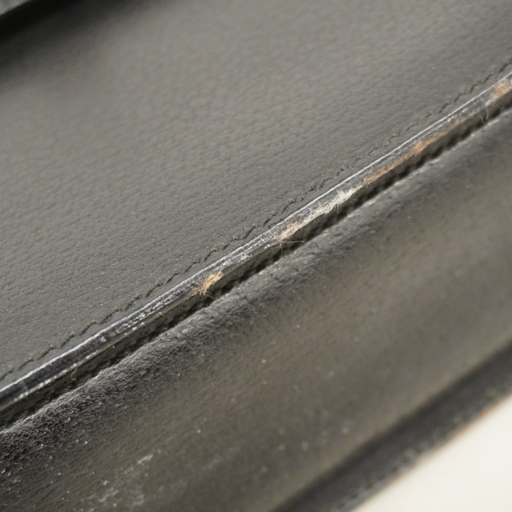 GUCCI Black Leather Bamboo Bag - Picture 6 of 15